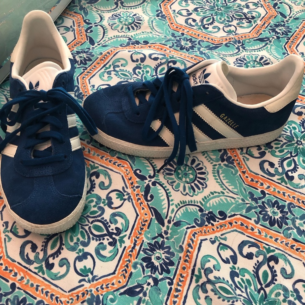 UK size 3 Adidas Gazelle Ortholite Navy Blue Shoes